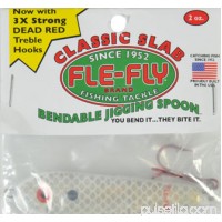 Fle-Fly Classic Slab Jigging Spoon, 2 oz, White   550266600